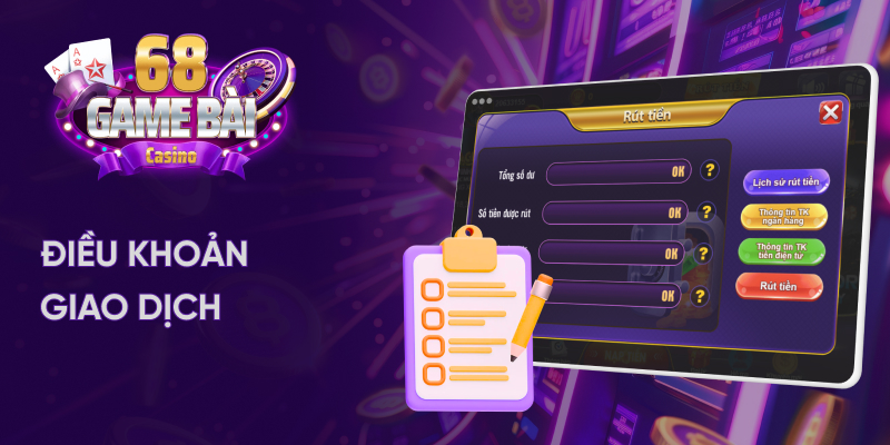 Điều khoản sử dụng 68 game bài